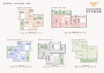 2 BHK floor plan — Shakuntal Alentia Charholi