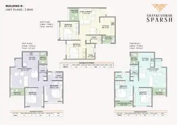 3 BHK floor plan — Shakuntal Alentia Charholi
